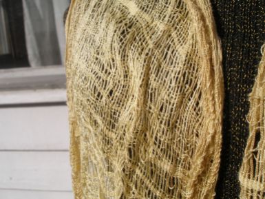 Detail of Silk Gold Scarf 2010